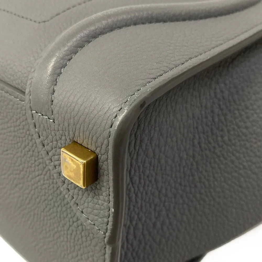 Celine Luggage Micro Shopper Handbag